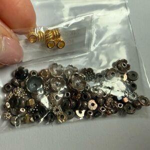 Sterling Silver & Gold Vermeil Spacer Beads